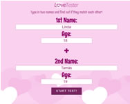 Lovetester barbie HTML5 játék