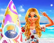 Nina surfer girl barbie ingyen játék