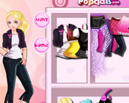 It girl dress up like Barbie barbie HTML5 jtk