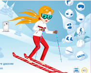 Mimi go skiing dressup online
